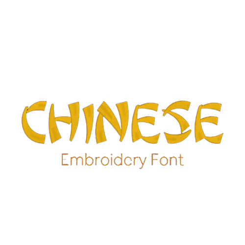 Chinese embroidery font preview